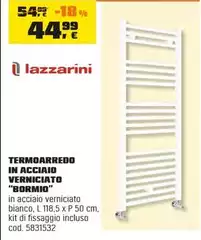 Lazzarini - Termoarredo In Acciaio Verniciato "Bormio"