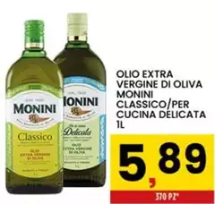 Monini - Olio Extra Vergine Di Oliva Classico/Per Cucina Delicata
