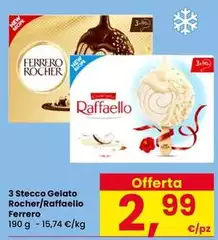 Ferrero - 3 Stecco Gelato Rocher/Raffaello Ferrero - 3 Stecco Gelato Rocher/Raffaello