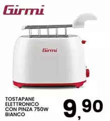 Girmi - Tostapane Elettronico Con Pinza Bianco