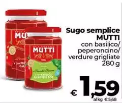 Mutti - Sugo Semplice Mutti - Sugo Semplice