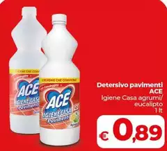 Ace - Detersivo Pavimenti Igiene Casa Agrumi Ace - Detersivo Pavimenti Igiene Casa Agrumi