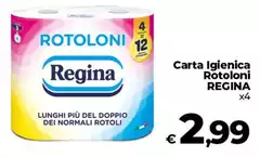 Regina - Carta Igienica Rotoloni Regina - Carta Igienica Rotoloni
