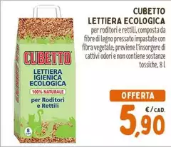 Cubetto Lettiera Ecologica Cubetto Lettiera Ecologica