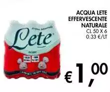 Lete - Acqua  Effervescente Naturale