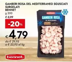 Benent - Gamberi Rosa Del Mediterraneo Sgusciati Surgelati