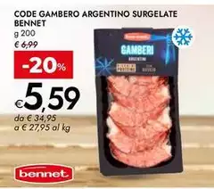 Benent - Code Gambero Argentino Surgelate