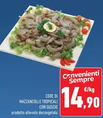 Code Di Mazzancolle Tropicali Con Guscio