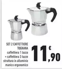 Tognana - Set 2 Caffettiere