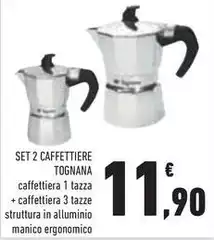 Tognana - Set 2 Caffettiere Tognana - Set 2 Caffettiere