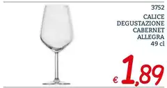 Calice Degustazione Cabernet Allegra Calice Degustazione Cabernet Allegra