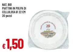Bio - Piattini In Polpa Di Cellulosa