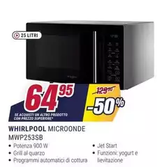 Whirlpool - Microonde MWP253SB Whirlpool - Microonde MWP253SB