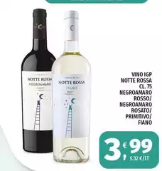 Notte rossa - Vino IGP Notte Rossa Negroamaro Rosso/ Negroamaro Rosato/ Primitivo/ Fiano Notte rossa - Vino IGP Notte Rossa Negroamaro Rosso/ Negroamaro Rosato/ Primitivo/ Fiano