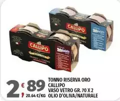Callipo - Tonno Riserva Oro Vaso Vetro