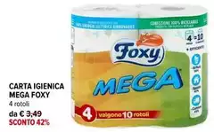Foxy - Carta Igienica Mega Foxy - Carta Igienica Mega