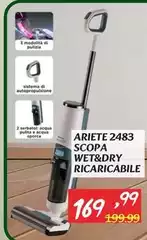 Ariete - Scopa Wet&Dry Ricaricabile