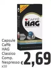 Hag - Capsule Caffè Classico Comp. Nespresso Hag - Capsule Caffè Classico Comp. Nespresso