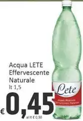 Lete - Acqua Effervescente Naturale