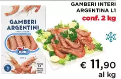 Arbi - Gamberi Interi Argentini