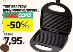 Coop - Tostiera 750w Dpm/improve/howell