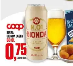 Coop - Birra Bionda Lager Coop - Birra Bionda Lager