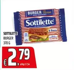 Sottilette - Burger Sottilette - Burger