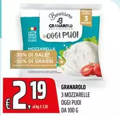 Granarolo - 3 Mozzarella Oggi Puoi Granarolo - 3 Mozzarella Oggi Puoi