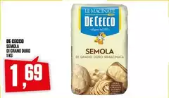 De Cecco - Semola Di Grano Duro De Cecco - Semola Di Grano Duro