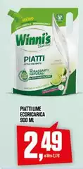 Winni's - Piatti Lime Ecoricarica Winni's - Piatti Lime Ecoricarica