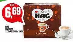Hag - Classico 2 Confezioni Da 250 G Hag - Classico 2 Confezioni Da 250 G