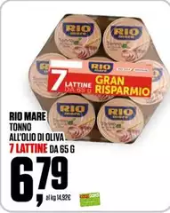 Rio Mare - Tonno All'Olio Di Oliva 7 Latte Rio Mare - Tonno All'Olio Di Oliva 7 Latte