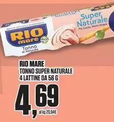 Rio Mare - Tonno Super Naturale 4 Lattine Rio Mare - Tonno Super Naturale 4 Lattine
