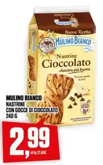 Mulino Bianco - Nastrine Con Gocce Di Cioccolato Mulino Bianco - Nastrine Con Gocce Di Cioccolato