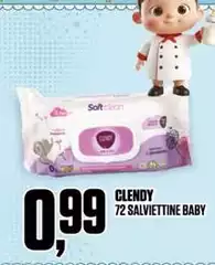 Clendy - 72 Salviettine Baby Clendy - 72 Salviettine Baby