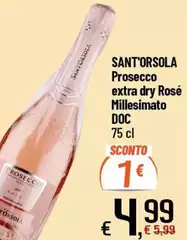 Sant'orsola - Prosecco Extra Dry Rosé Millesimato DOC Sant'orsola - Prosecco Extra Dry Rosé Millesimato DOC