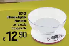Beper - Bilancia Digitale Da Cucina Con Ciotola Trasparente Beper - Bilancia Digitale Da Cucina Con Ciotola Trasparente