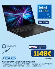Asus - Notebook V3607VH-RP013W