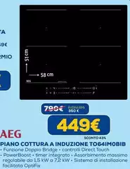 Aeg - Piano Cottura A Induzione TO64IM0BIB