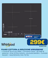 Whirlpool - Piano Cottura A Induzione WBS2560NE Whirlpool - Piano Cottura A Induzione WBS2560NE
