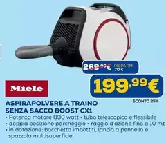 Miele - Aspirapolvere A Traino Senza Sacco Boost CX1 Miele - Aspirapolvere A Traino Senza Sacco Boost CX1