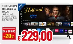 Stech 50QH02K Televisore 50 Pollici