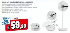 Macom 983 Smonty Ventilatore Salvaspazio 