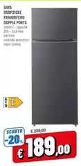 Daya - DSDP210XE Frigorifero Doppia Porta 