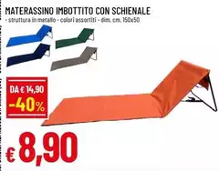 Materassino Imbottito Con Schienale