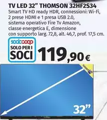 Thomson - Tv Led 32" 32HF2S34 Thomson - Tv Led 32" 32HF2S34
