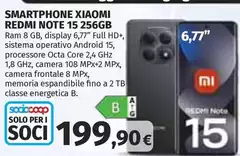 Xiaomi - Smartphone Redmi Note 15 256Gb Xiaomi - Smartphone Redmi Note 15 256Gb
