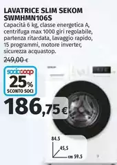 Sekom - Lavatrice Slim SWMHMN106S