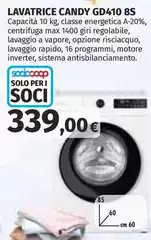 Candy - Lavatrice GD410 8S Candy - Lavatrice GD410 8S
