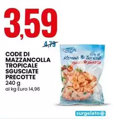 Code Di Mazzancolla Tropicale Sgusciate Precotte